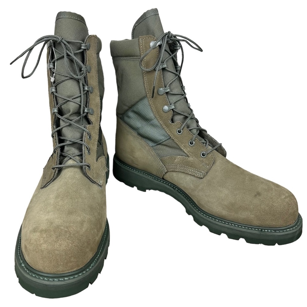 NWOT Mondo PT Sage Green Steel Toe Vibram Combat Boots UFCW 8430 - Size 15.5